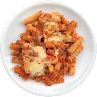 Rigatoni mit Käse überbacken