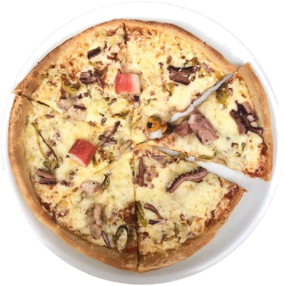 Meeresfrüchte-Pizza